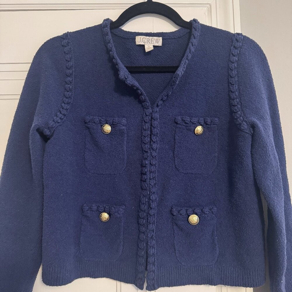 Jcrew Odette Sweater Lady Jacket in Cotton-blend Bouclé